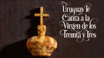 Artistas uruguayos se unen para homenajear a la Virgen. Crédito: Fragmento del Afiche Oficial
