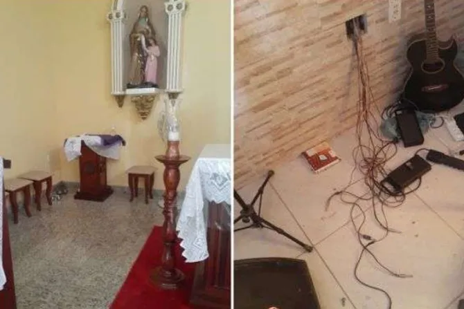 Desconocidos vandalizan iglesia católica en Brasil