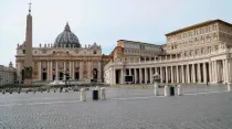Imagen referencial. Plaza San Pedro del Vaticano vacía. Foto: Mercedes De La Torre / ACI Prensa