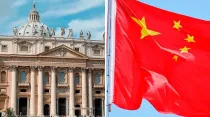 El Vaticano y la bandera de China. Créditos: ACI Prensa / Flickr Osrin CC-BY-NC-2.0
