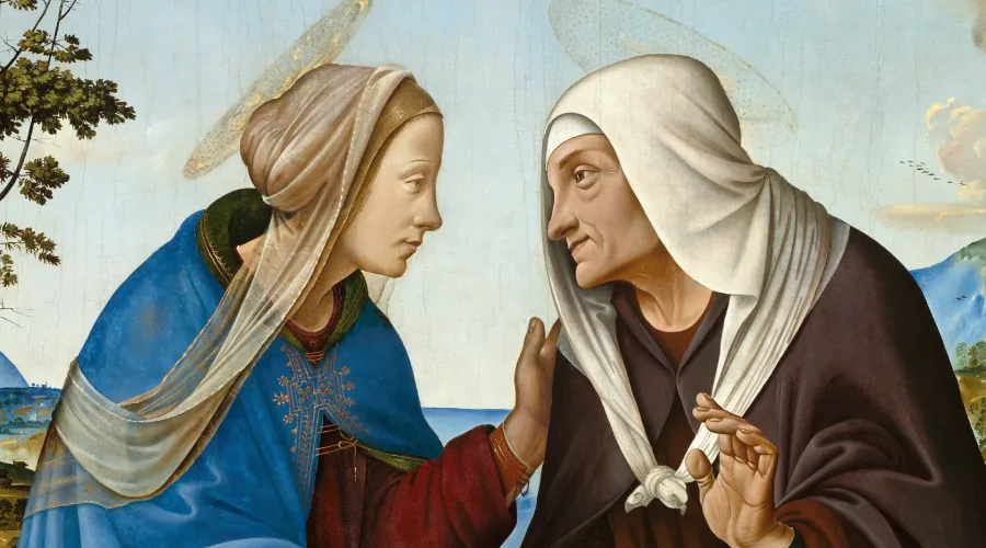 La Virgen María con su prima Isabel. Crédito: Dominio público - Wikimedia Commons.?w=200&h=150