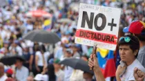 Manifestante durante protesta contra el gobierno de Nicolás Maduro / Foto: Facebook Voluntad Popular