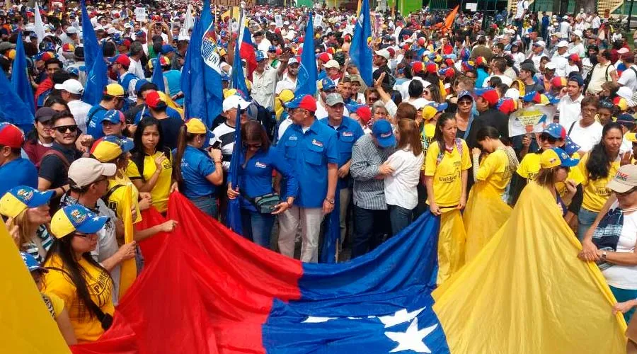 Marcha opositora en Venezuela / Foto: Unidadvenezuela.org