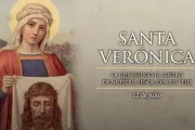 Hoy es la fiesta de Santa Verónica, a cuyo velo se le impregnó el rostro de Cristo