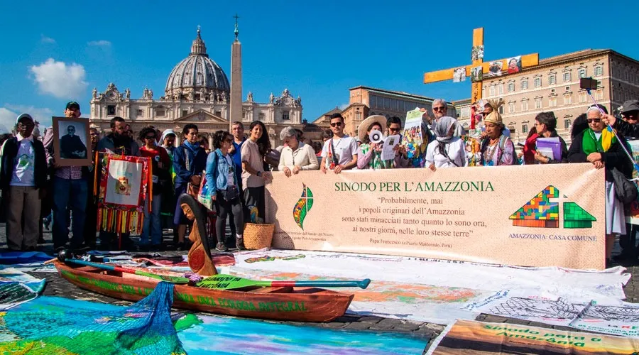Vía Crucis Amazónico en el Vaticano. Foto: Anthony Johnson / ACI Prensa