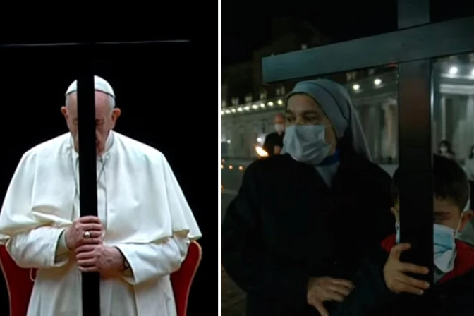 Los niños fueron protagonistas del Vía Crucis con el Papa en Viernes Santo