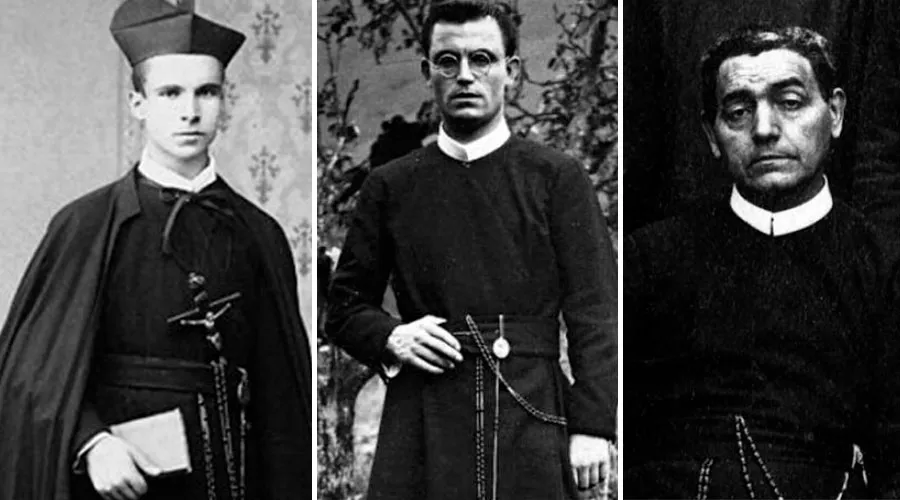 Vicente Nicasio, Ángel Martínez y Antonio Girón, 3 de los 12 nuevos mártires. Foto: Vatican Media