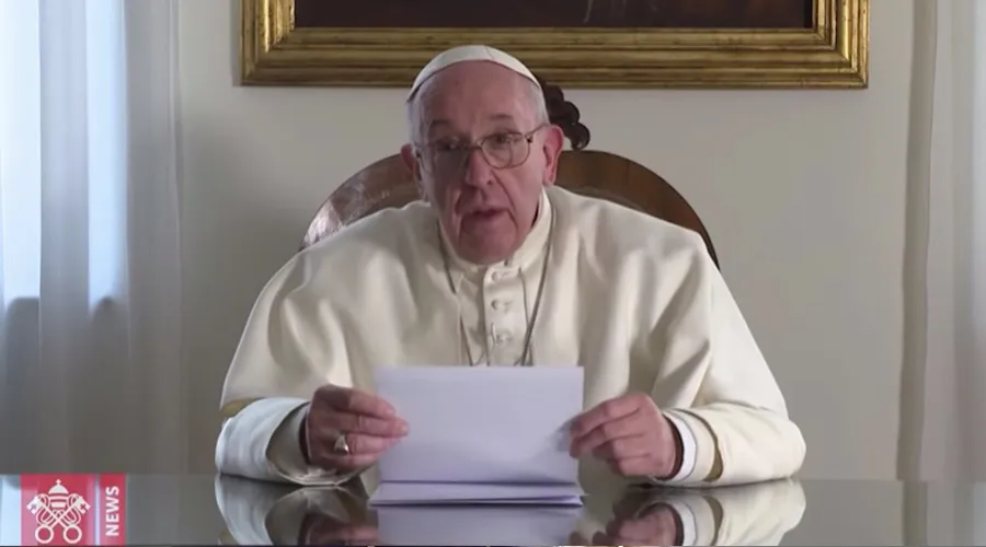El Papa Francisco envía video mensaje antes de su viaje a Marruecos. Foto: Captura YouTube?w=200&h=150