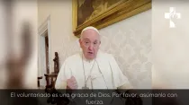 Video mensaje del Papa Francisco. Foto: Captura video