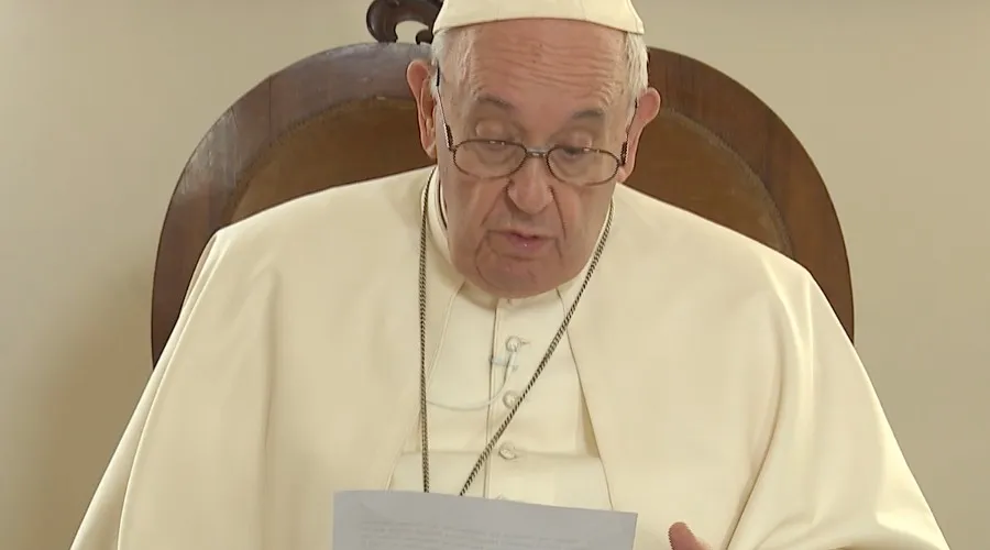 Captura del Videomensaje del Papa