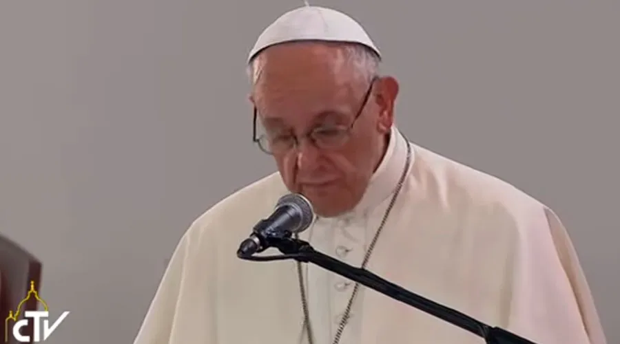El Papa Francisco en el Gran Encuentro de Oración por la Reconciliación. Captura Youtube?w=200&h=150