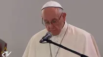 El Papa Francisco en el Gran Encuentro de Oración por la Reconciliación. Captura Youtube