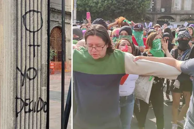 Violenta marcha feminista deja destrucción a su paso y daños en la Catedral de México