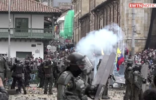 Protestas en Colombia. Cru00e9dito: EWTN Noticias 