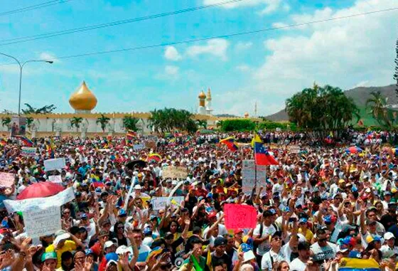Manifestación en Venezuela. Foto: Twitter / @ThomasDangel?w=200&h=150