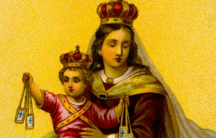 Imagen de Nuestra Seu00f1ora del Carmen. Cru00e9dito: Dominio pu00fablico. 