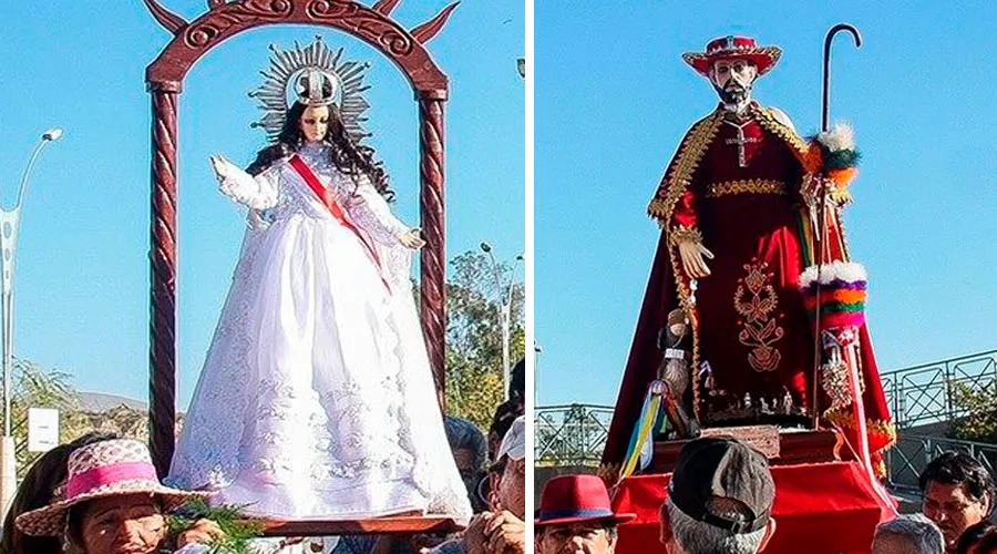 Virgen de Chaguaya y San Lorenzo. Crédito: Diócesis de Tarija.