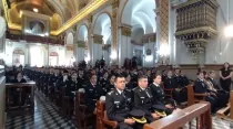 Misa en la que se nombró Generala de la Policía a la Virgen del Valle. Crédito: Facebook Prensa Iglesia Catamarca