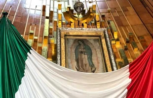 Imagen original de la Virgen de Guadalupe en su Santuario en Ciudad de Mu00e9xico. Foto: David Ramos / ACI Prensa. 