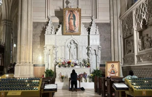 Capilla dedicada a Nuestra Seu00f1ora de Guadalupe en la Catedral de San Patricio, en Nueva York. Cru00e9dito: Cortesu00eda de Horacio Ramos. 