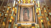 Imagen original de la Virgen de Guadalupe en su Santuario en Ciudad de Mu00e9xico. Foto: David Ramos / ACI Prensa.