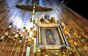 Imagen original de la Virgen de Guadalupe en su santuario en Ciudad de Mu00e9xico. Foto: David Ramos / ACI Prensa. 