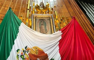 Imagen original de la Virgen de Guadalupe en su Santuario en Ciudad de Mu00e9xico. Cru00e9dito: David Ramos / ACI Prensa. 
