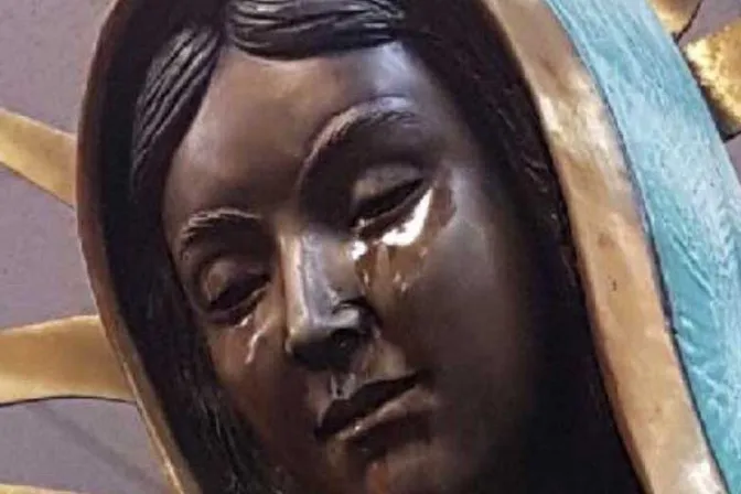 No encuentran “causas naturales” para lágrimas de la Virgen de Guadalupe en Estados Unidos