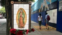 Imagen de la Virgen de Guadalupe en calle de Ciudad de México. Foto: David Ramos / ACI Prensa.