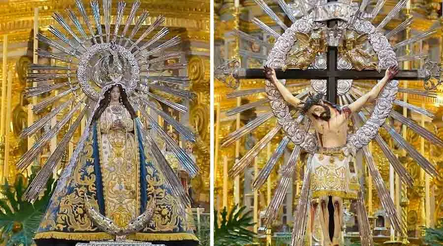 Virgen del Milagro y el Señor del Milagro: Crédito: Lisardofmaggipinto, Arzobispado de Salta.
