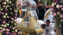 Imagen de la Virgen de Zapopan en romería del 12 de octubre de 2019. Crédito: Arquimedios / Arquidiócesis de Guadalajara.