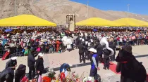 Mas de 200 mil fieles peregrinaron al santuario de la Virgen de Chapi en el sur del Perú. Crédito: Arzobispado de Arequipa
