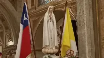 Virgen de Fátima en Chile. Crédito: Giselle Vargas, ACI Prensa.