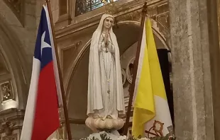 Peregrinación de la Virgen de Fátima en Chile. Crédito: Giselle Vargas Noguera, ACI Prensa. 