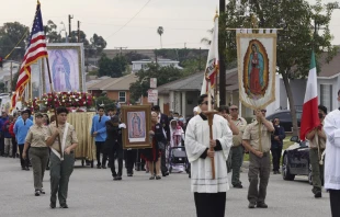 La procesiu00f3n de la Virgen de Guadalupe en Los u00c1ngeles. Cru00e9dito: Arquidiu00f3cesis de Los u00c1ngeles 