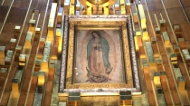 Imagen original de la Virgen de Guadalupe en su Santuario en Ciudad de Mu00e9xico. Foto: David Ramos / ACI Prensa.