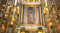 Imagen original de la Virgen de Guadalupe en su Santuario en Ciudad de Mu00e9xico. Foto: David Ramos / ACI Prensa.