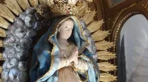 Virgen de Guadalupe patrona de la Arquidiócesis de Santa Fe. Crédito: Basílica de Guadalupe Santa Fe.