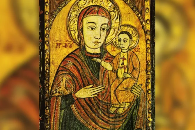 La réplica de esta imagen de la Virgen María derramó lágrimas como su original