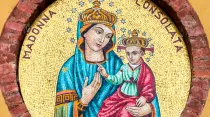 Mosaico de la Virgen de la Consolata. Crédito: Elesi - Shutterstock