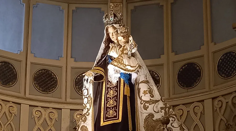 Virgen del Carmen, parroquia El Sagrario. Crédito: Giselle Vargas, ACI Prensa.