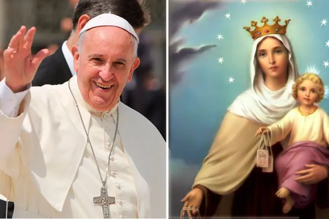 El Papa Francisco a la Virgen del Carmen en su día: Ayúdanos a purificar el corazón