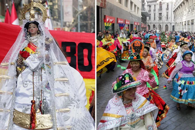 FOTOS: Bolivianos y chilenos celebraron juntos a la Virgen de Copacabana