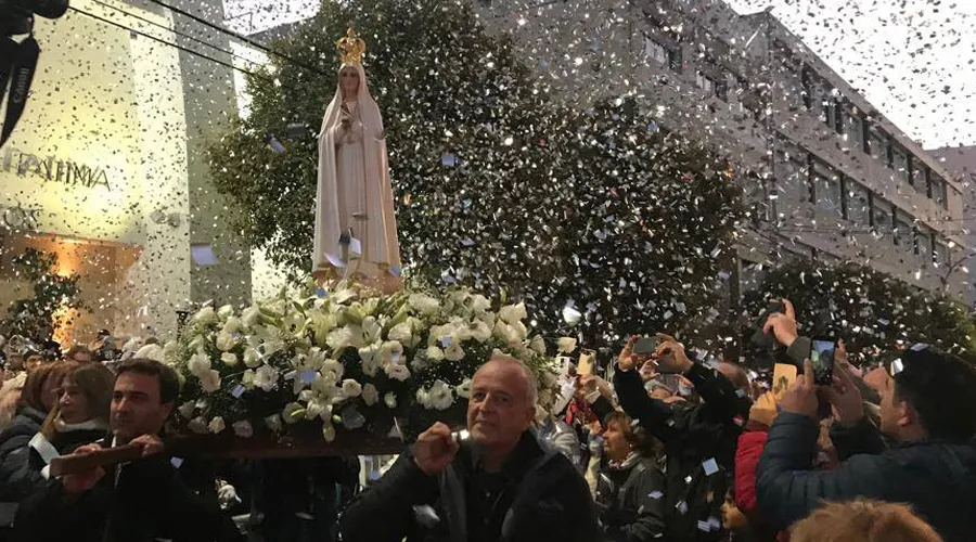 Virgen de Fátima / Foto: Misión Fátima Argentina - Parroquia Nuestra Señora de Fátima Mar del Plata