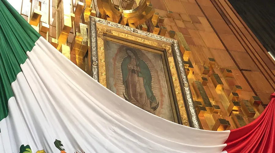 Manto de Nuestra Señora de Guadalupe. Foto: David Ramos / ACI Prensa.