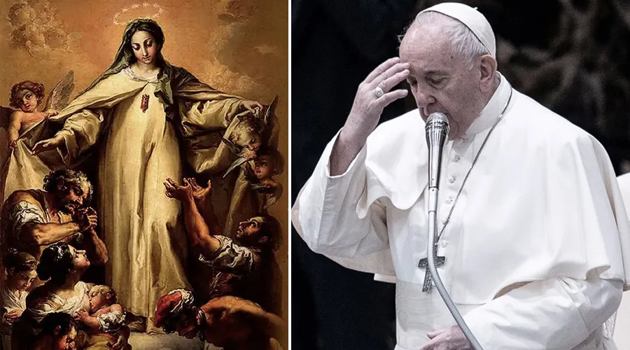 El Papa invita a acudir a la Virgen de la Merced para romper las cadenas de esclavitud