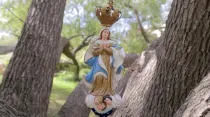 Imagen de la Virgen de los 33 / Crédito: Captura de video Iglesia Montevideo