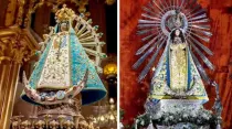 Virgen de Luján y Virgen del Milagro en santuarios de Argentina. Crédito: AICA.