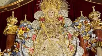 Virgen del Rocío. Crédito: Twitter Diócesis de Huelva
