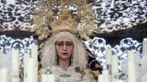 Virgen de la Encarnaciu00f3n de la Hermandad del Cristo del Amor de Cu00f3rdoba (Espau00f1a). Foto: Hermandad del Cristo del Amor. 